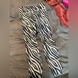 Nike One 7/8 Tight Dri Fit Zebra Leggings Size Medium